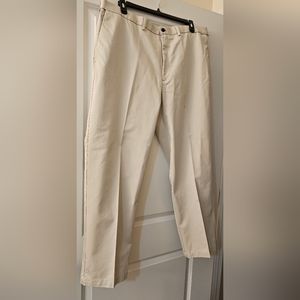Mens Haggar 42" x 30" Beige Cotton Slacks